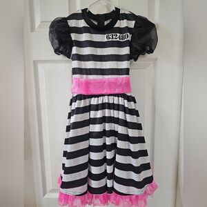 Girls inmate dress costume